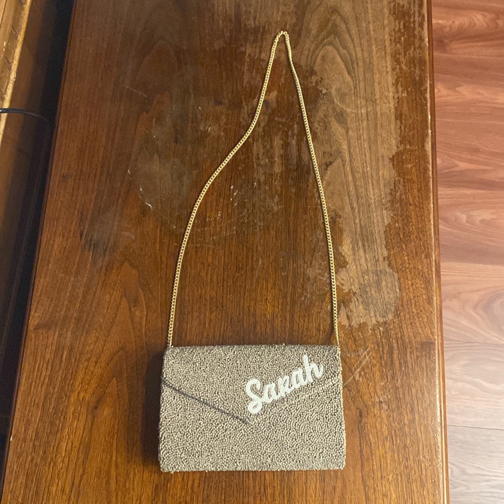 Island to East Side Beaded Envelope Purse